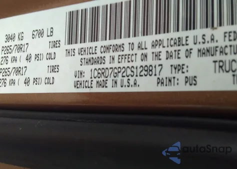 2012 Ram 1500 Slt from USA, damaged, VIN 1C6RD7GP2CS129817